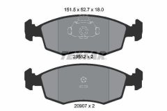 Fiat Doblo 1.9 Dizel Ön Fren Balatası TEXTAR Marka 77362180