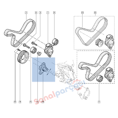 Renault Laguna I Hidrolik Direksiyon Pompa Üçgen Kasnağı 7700108973