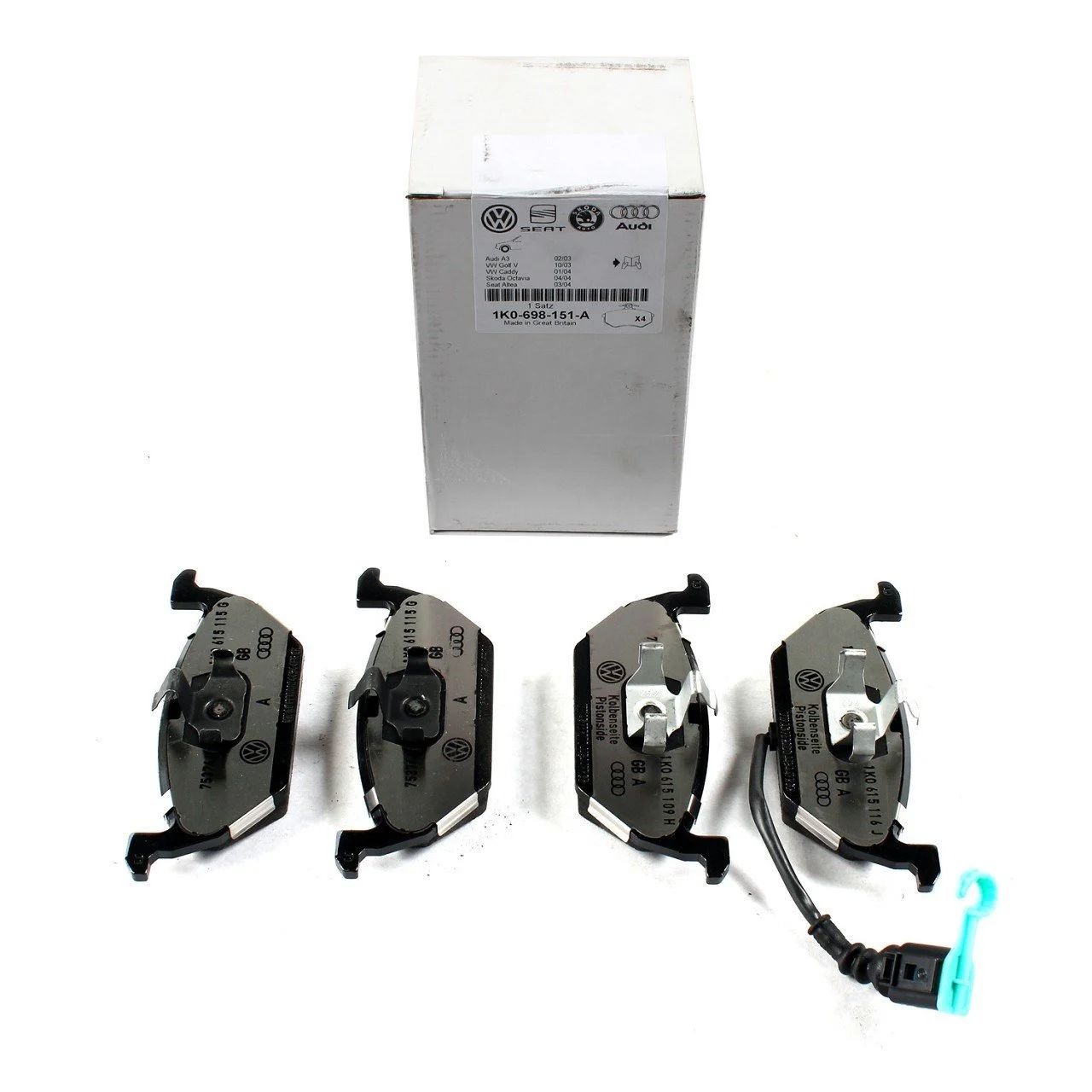 Volkswagen Golf 4 Ön Fren Balata Takımı Orijinal Vag Ürünü 1K0698151A