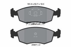 Fiat Palio 1.2 8V Ön Fren Balatası TEXTAR Marka 77362180