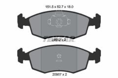 Fiat Palio 1.4 8V Ön Fren Balatası TEXTAR Marka 77362180