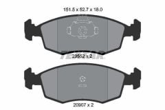 Fiat Palio 1.6 16V Ön Fren Balatası TEXTAR Marka 77362180