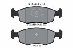 Fiat Palio Weekend 1.7 TD Ön Fren Balatası TEXTAR Marka 77362180