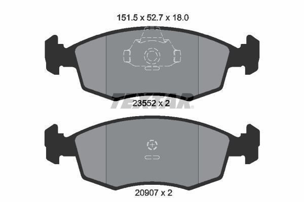 Fiat Palio Weekend 1.9 Dizel Ön Fren Balatası TEXTAR Marka 77362180