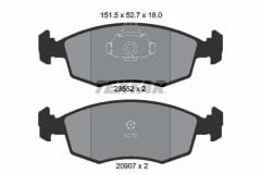 Fiat Siena 1.2 8V Ön Fren Balatası TEXTAR Marka 77362180