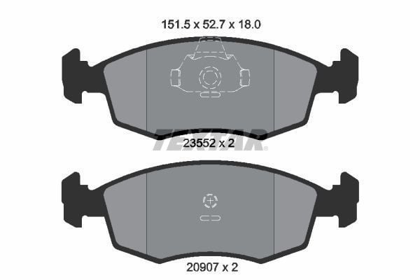 Fiat Siena 1.6 16V Ön Fren Balatası TEXTAR Marka 77362180