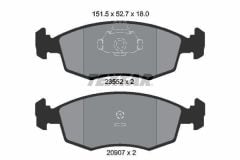 Fiat Strada 1.7 TD Ön Fren Balatası TEXTAR Marka 77362180