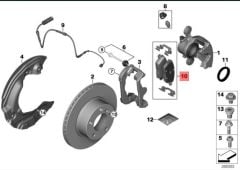 BMW E83 Fren Ön Balatası Corals 34116774050