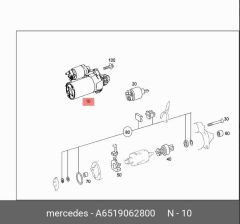 Mercedes W220 Marş Motoru Spot Marka A6519062800