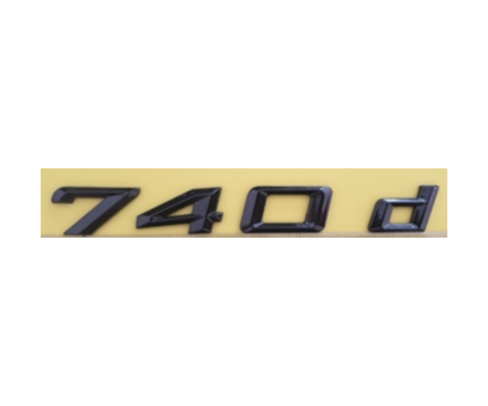 BMW 740 d Yazısı Siyah İthal Marka