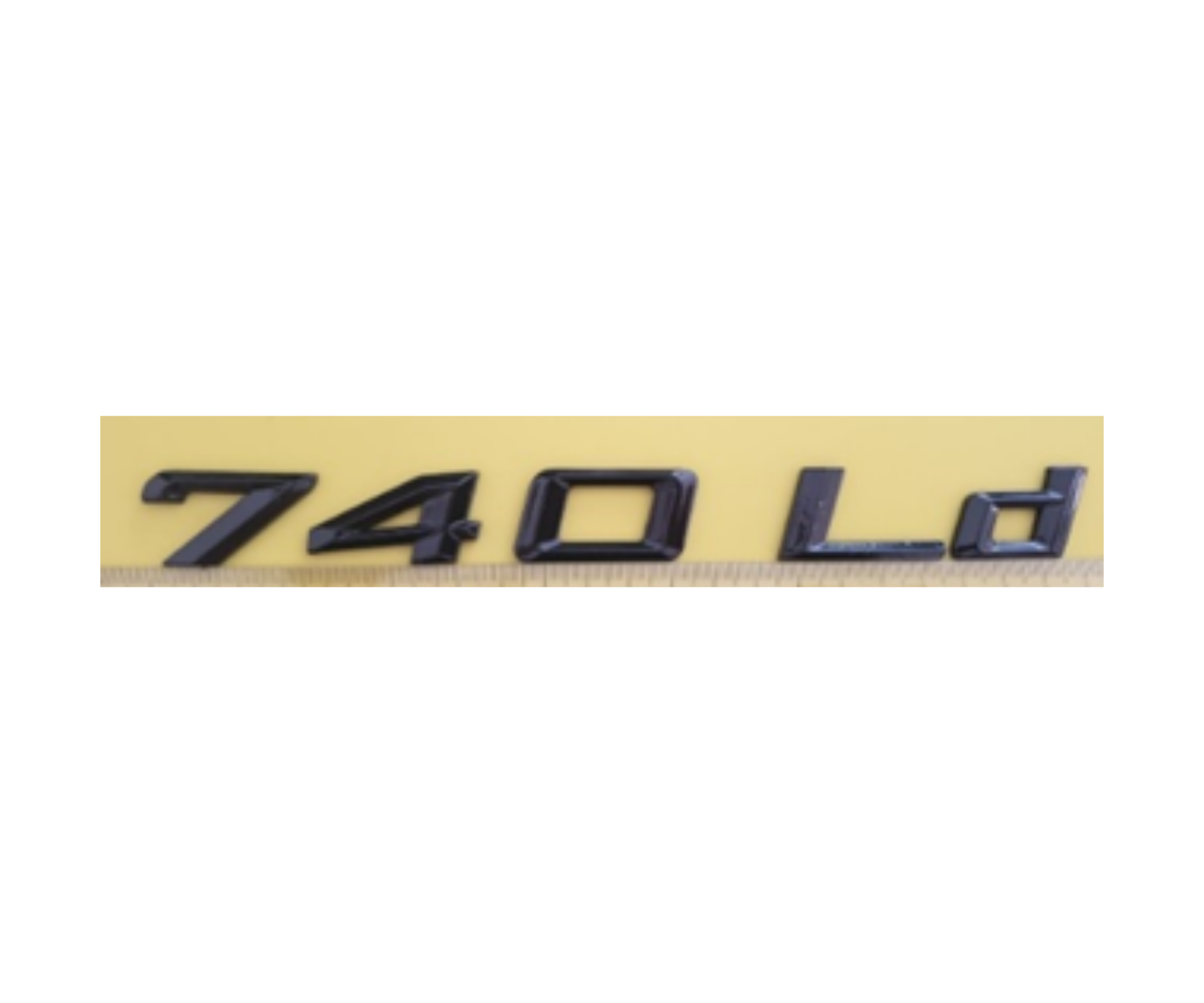 BMW 740 Ld Yazısı Siyah İthal Marka