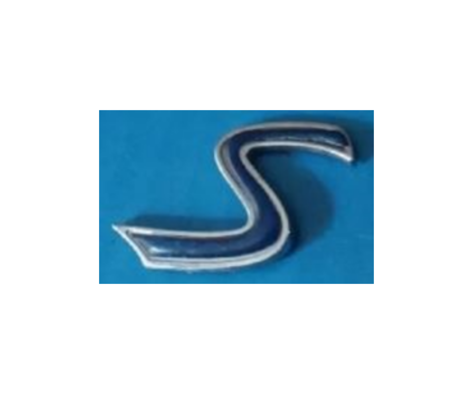 Mini Cooper S Yazısı Büyük Krom - Mavi 7 cm İthal Marka