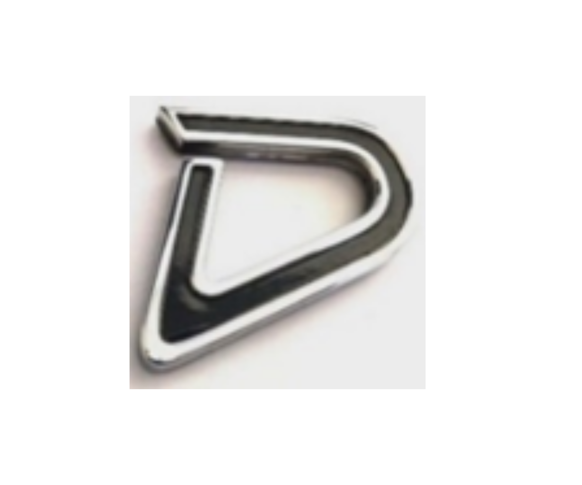 Mini D Yazısı Krom - Siyah İthal Marka