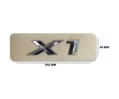 BMW X1 Yazısı Büyük Krom İthal Marka