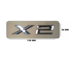 BMW X2 Yazısı Büyük Krom İthal Marka