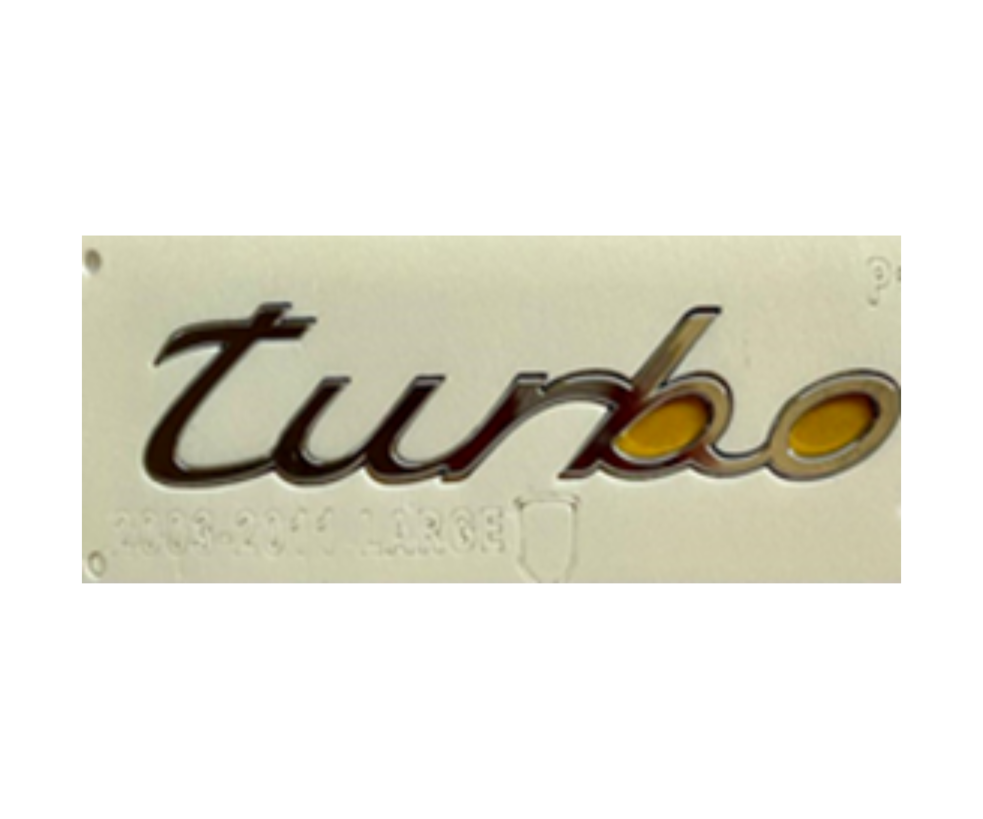 Porsche Turbo Yazısı 3 - 17 cm Krom İthal Marka 95B853675B