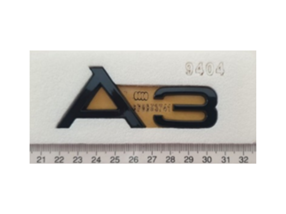 Audi A3 Siyah A3 Yazısı 34 - 85 mm İthal Marka 8P0853741