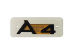 Audi A4 Siyah A4 Yazısı 34 - 92 mm İthal Marka 8H085367412