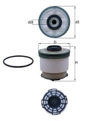 Ford Ranger 2014-2020 Yakıt Filtresi (Mazot Filtresi) Mahle Kx385D