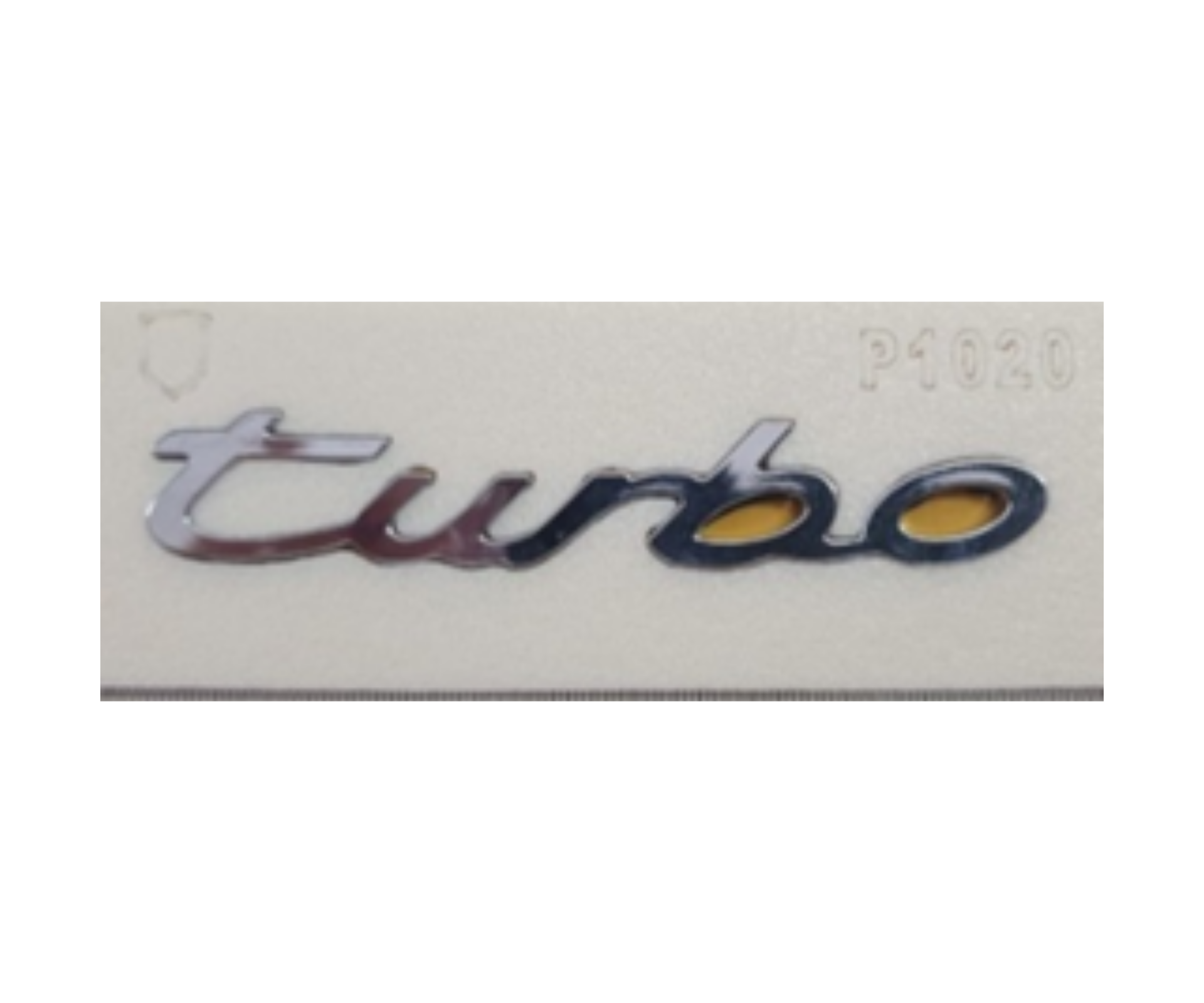 Porsche Turbo Yazısı 2 - 12 cm Krom İthal Marka