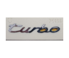 Porsche Turbo Yazısı 2 - 12 cm Krom İthal Marka