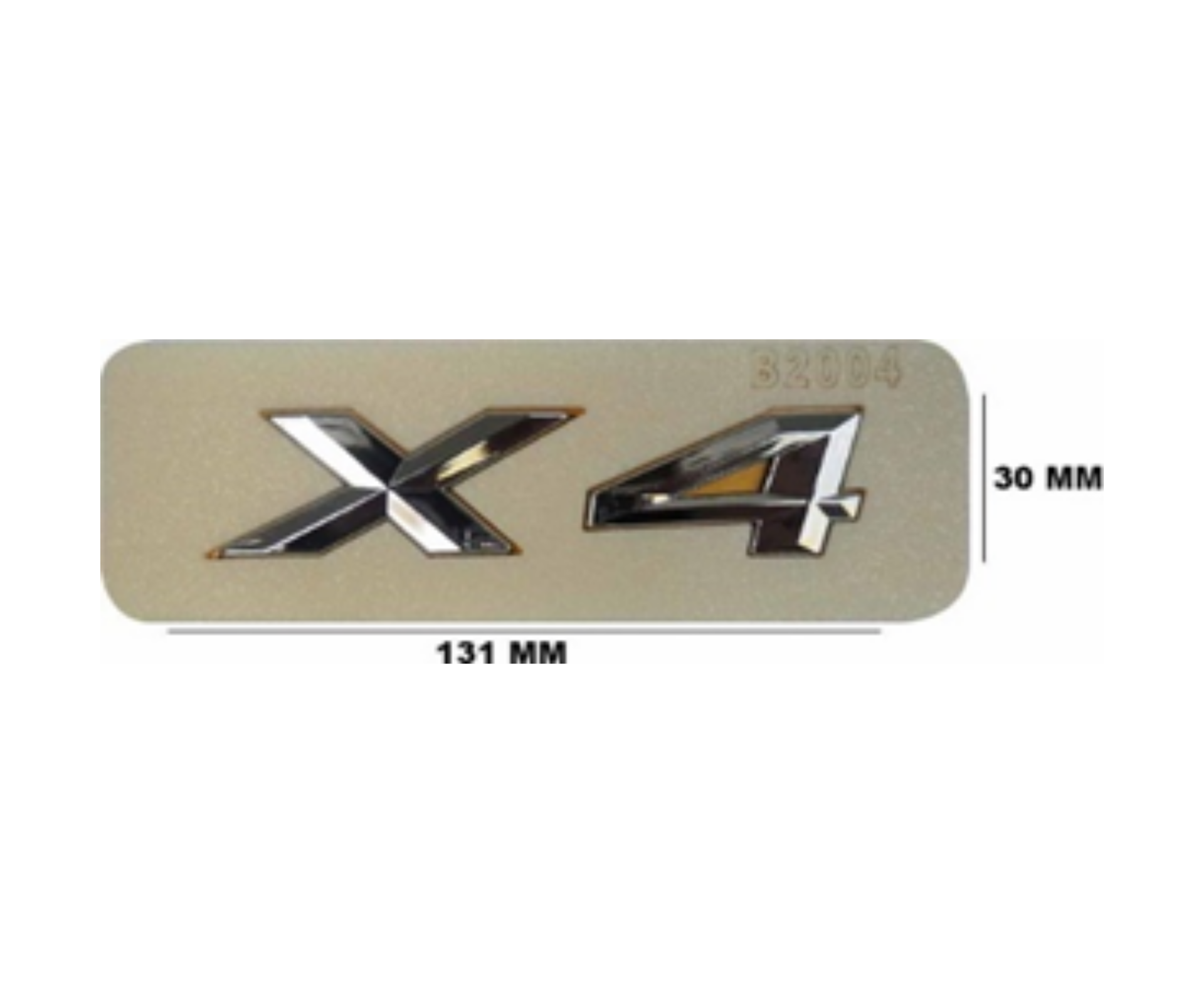 BMW X4 Yazısı Küçük Krom İthal Marka