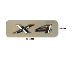 BMW X4 Yazısı Küçük Krom İthal Marka