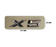 BMW X5 Yazısı Küçük Krom İthal Marka