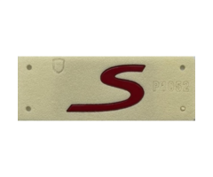 Porsche S Yazısı 2.2 - 5.2 cm Kırmızı İthal Marka 99155924301