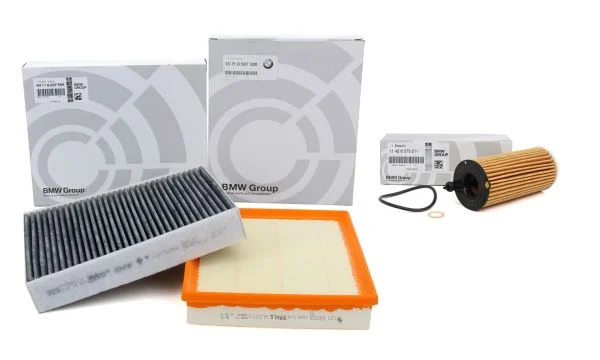 Bmw F20 LCI Kasa 116i B38 Motor Periyodik Bakım Filtre Seti Orijinal 11428575211-64119237555-13718507320