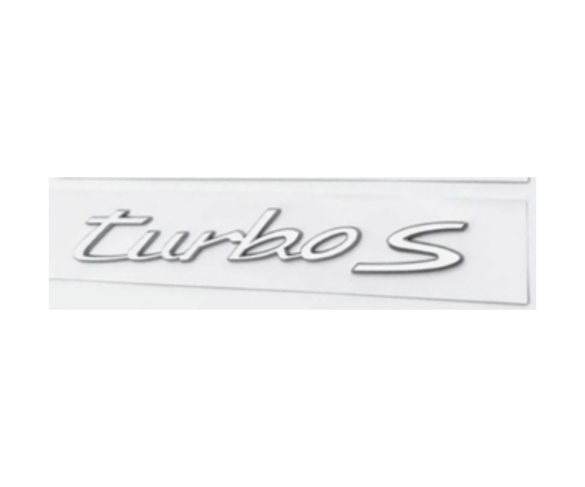 Porsche Turbo S Yazısı 2.2 - 16 cm Krom E.M İthal Marka 9J1853675C041