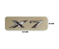 BMW X7 Yazısı Küçük Krom İthal Marka