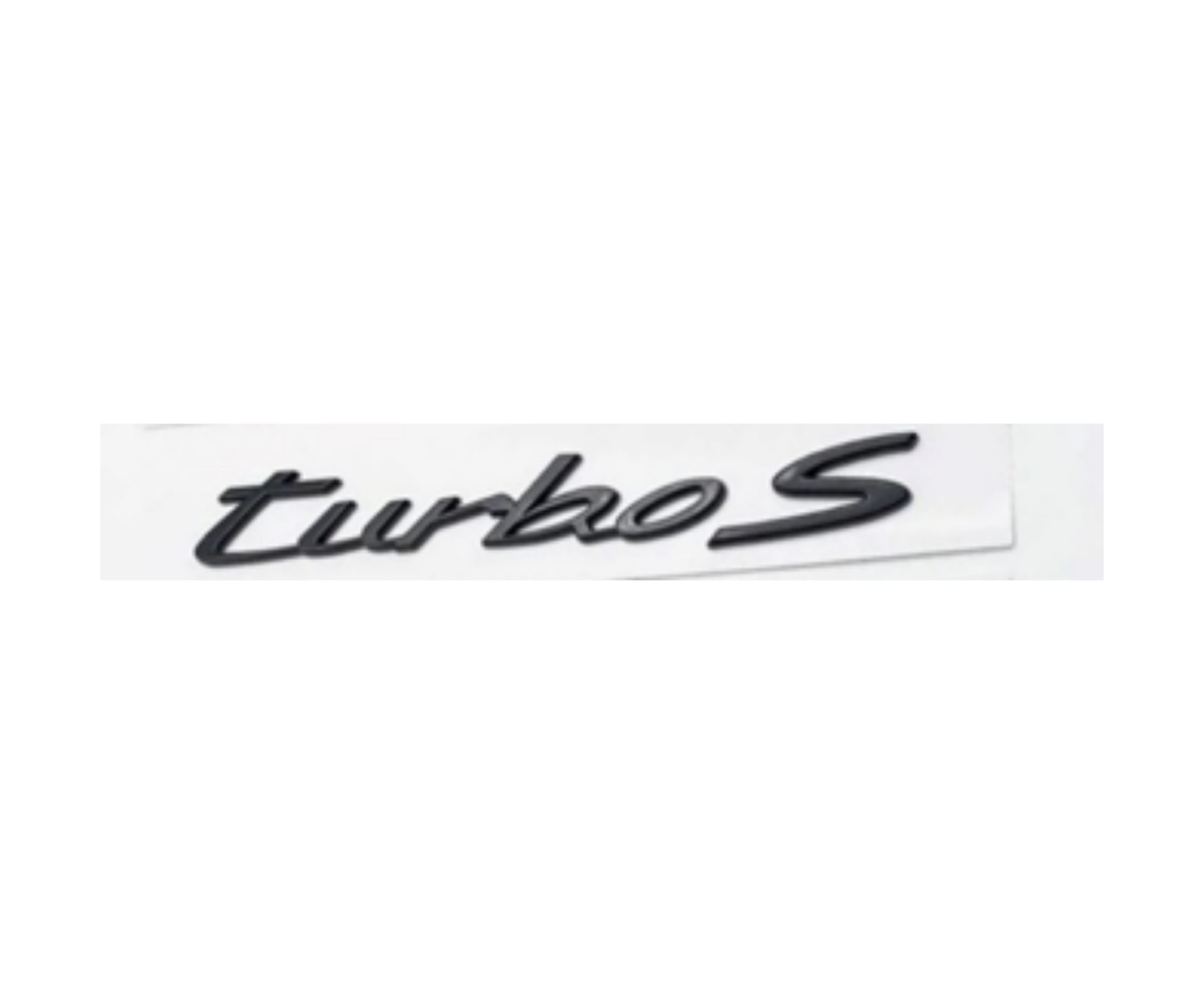 Porsche Turbo S Yazısı 2.2 - 16 cm Siyah E.M İthal Marka 9J1853675C041