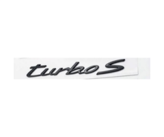 Porsche Turbo S Yazısı 2.2 - 16 cm Siyah E.M İthal Marka 9J1853675C041