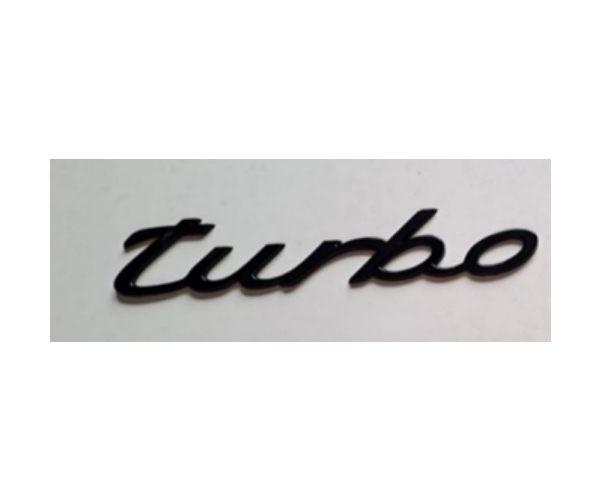 Porsche Turbo Yazısı 2.2 - 11.5 cm Siyah İthal Marka 996559237034PU