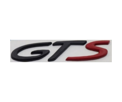 Porsche GTS Yazısı 2.2 - 11.5 cm Siyah - Kırmızı İthal Marka 95855967530