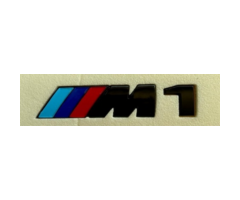 BMW M1 Yazısı Siyah İthal Marka
