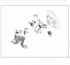 Mercedes W204 Fren Pedal Şalteri Orijinal Mercedes Marka A0015456309
