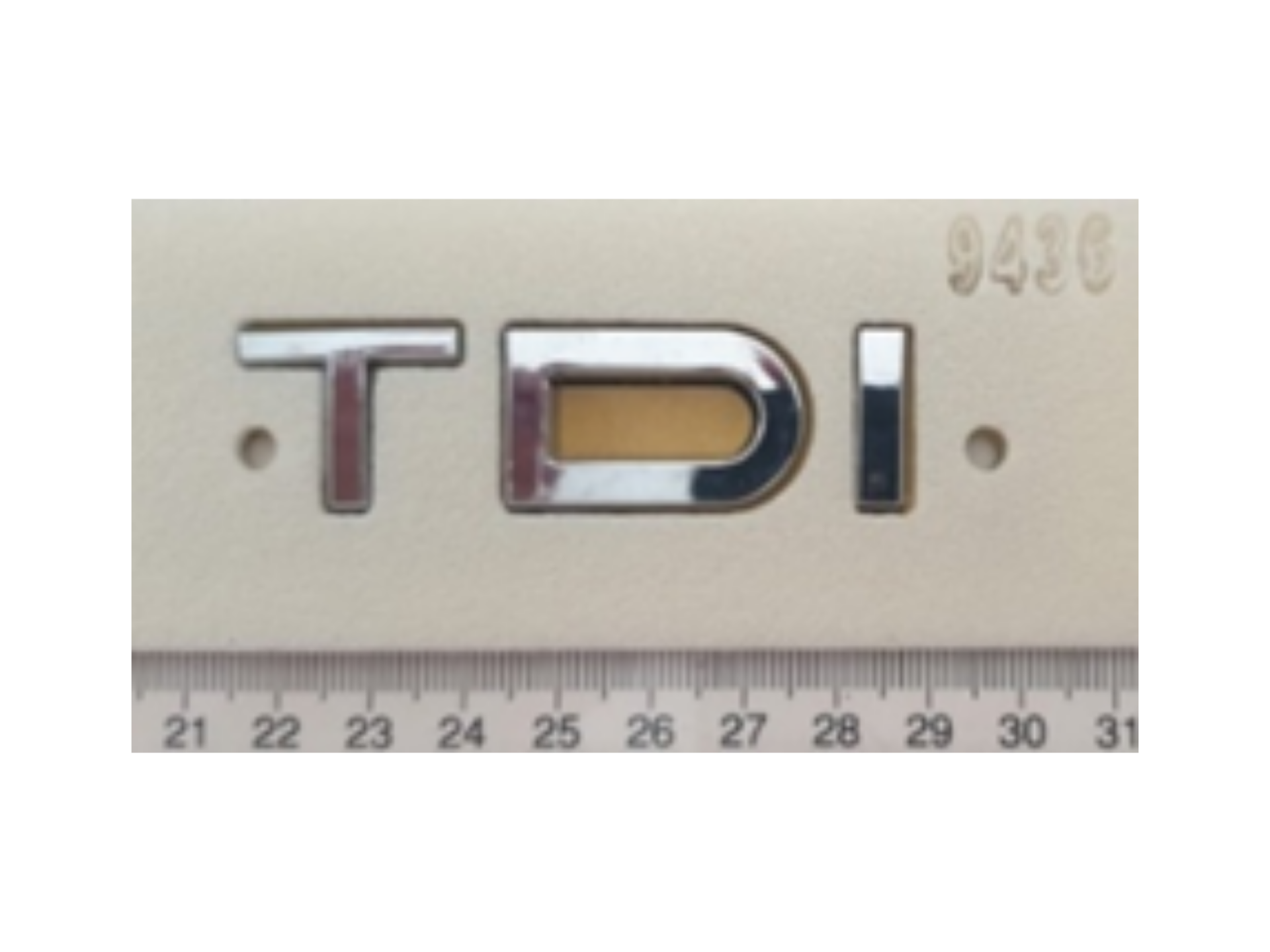 Audi Krom TDI Yazısı 20 - 70 mm İthal Marka