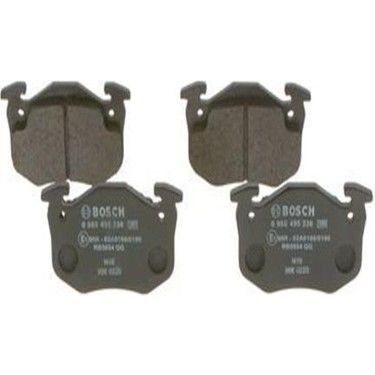 Peugeot 206 Gti 1.6 16 Valf Arka Fren Balata Takım Bosch Marka 0986495236