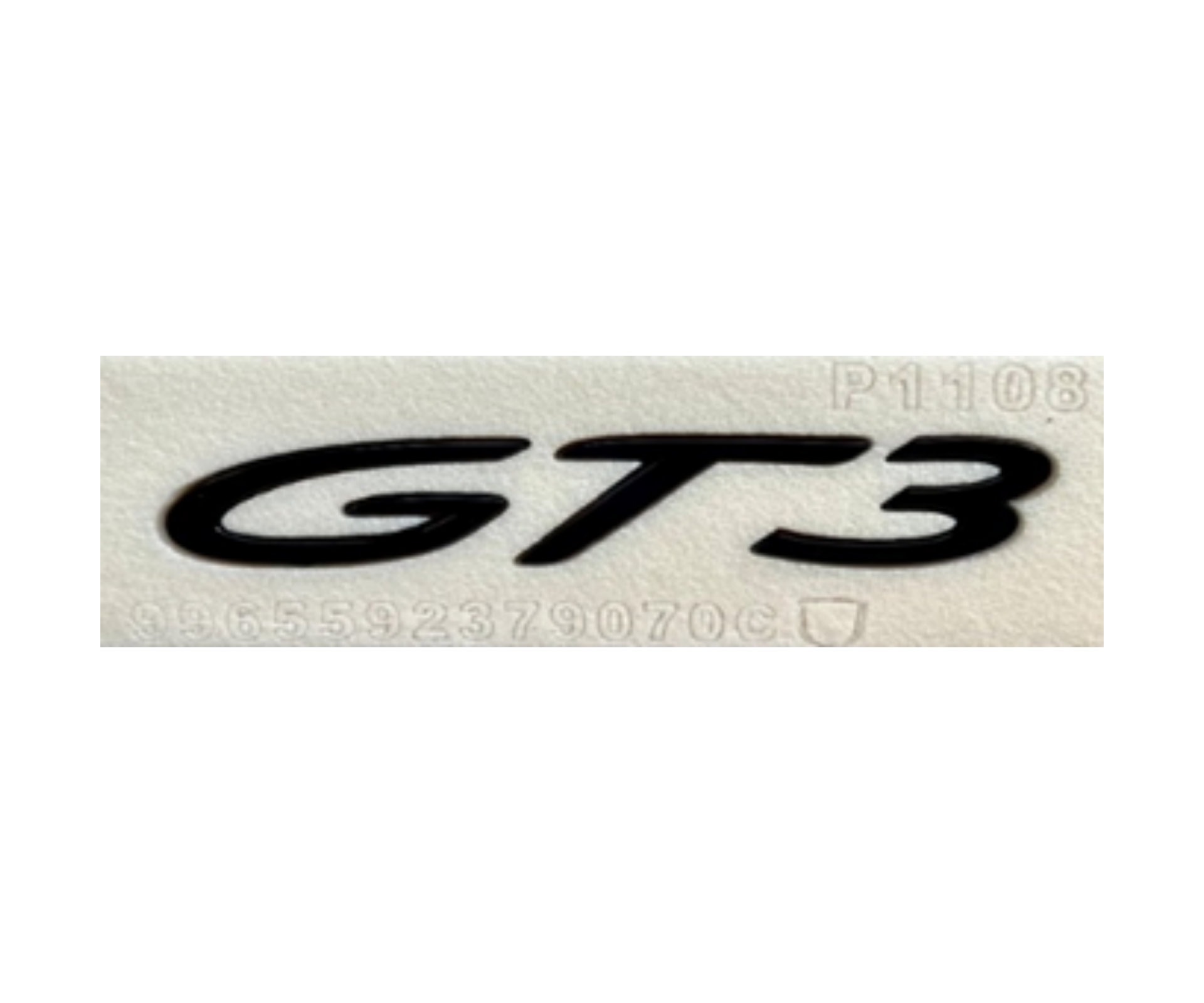Porsche GT3 Yazısı Siyah İthal Marka 9965592379070C