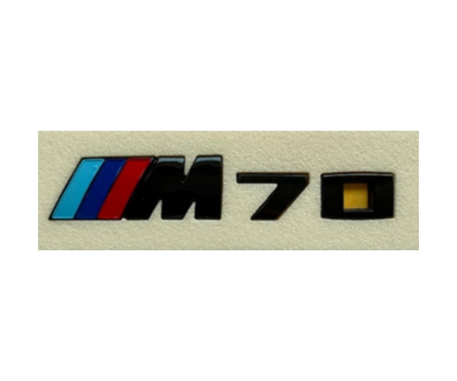 BMW M70 Yazısı Siyah İthal Marka