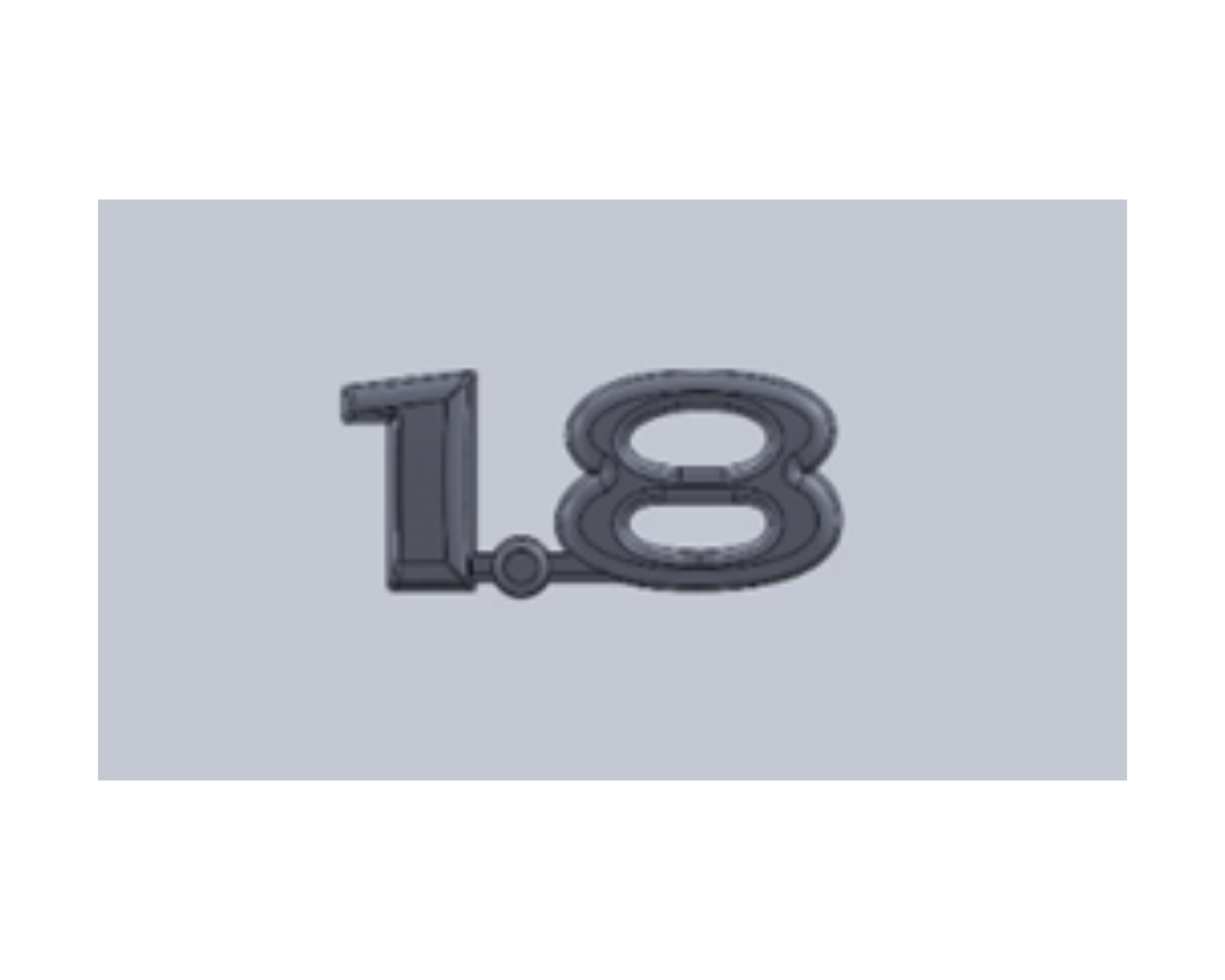 Opel 1.8 E.M Yazı Krom İthal Marka