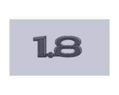 Opel 1.8 E.M Yazı Krom İthal Marka