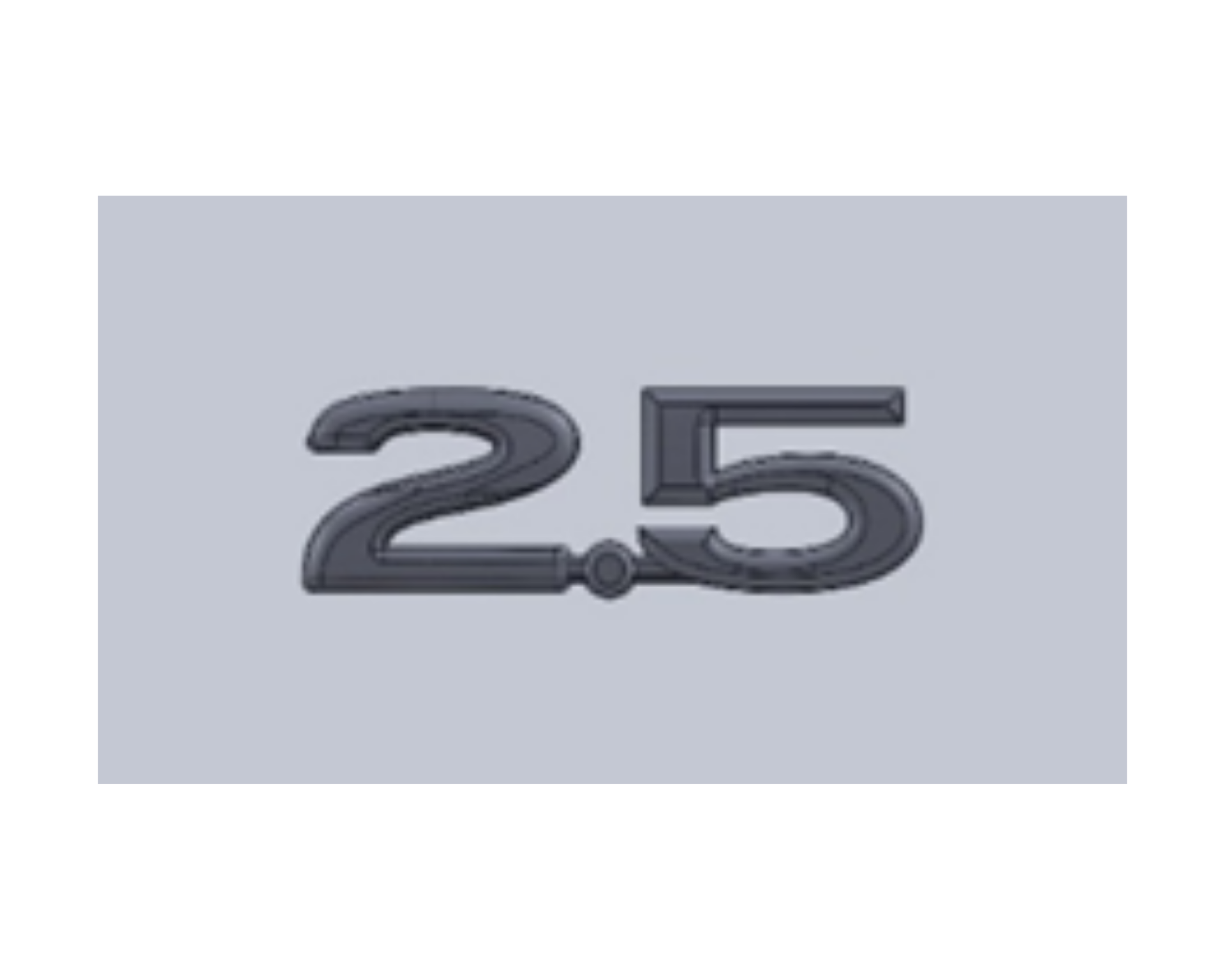 Opel 2.5 E.M Yazı Krom İthal Marka