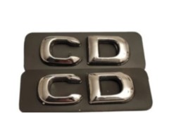 Opel Siyah - Krom Çerçeveli 2li CD Yazısı İthal Marka