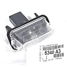 Peugeot 206 Plaka Lambası Psa Marka 6340.A3