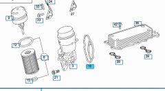 Mercedes X156 Yağ Filtre Kütük Contası Wender Parts Marka A6421801410