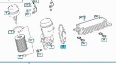 Mercedes W163 Yağ Filtre Kütük Contası Wender Parts Marka A6421801410