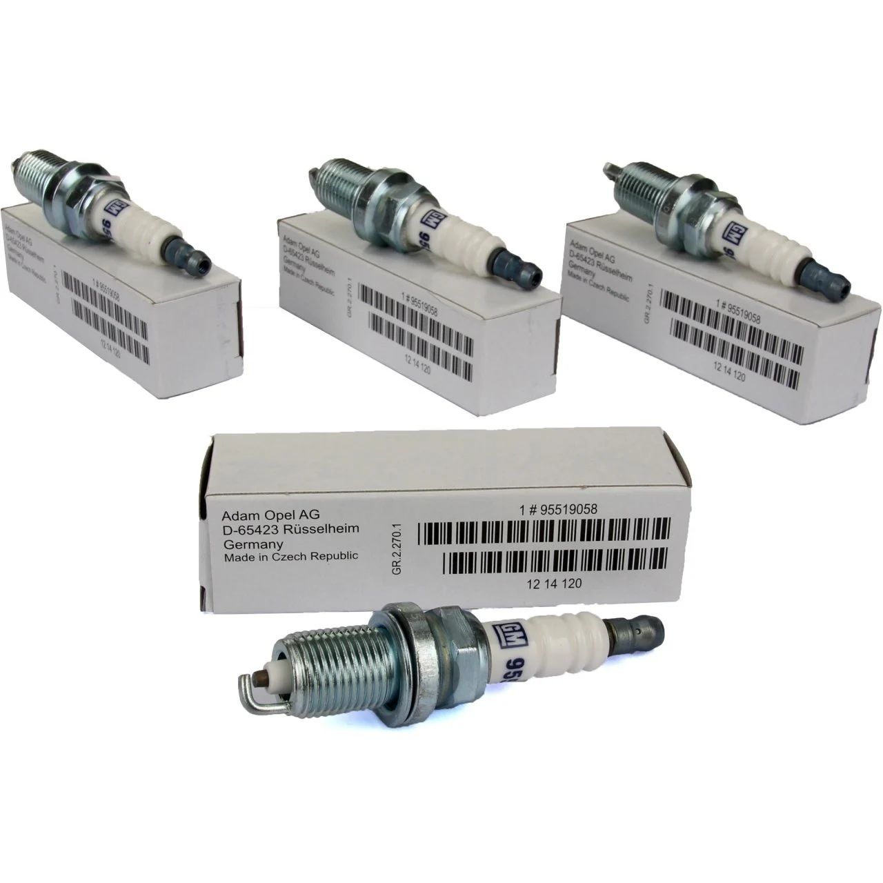 Opel Corsa D 1.0 / 1.2 / 1.4  Tek Tırnak Buji Takımı Gm Orjinal 95519058 - 1214120